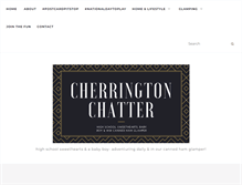 Tablet Screenshot of cherringtonchatter.com